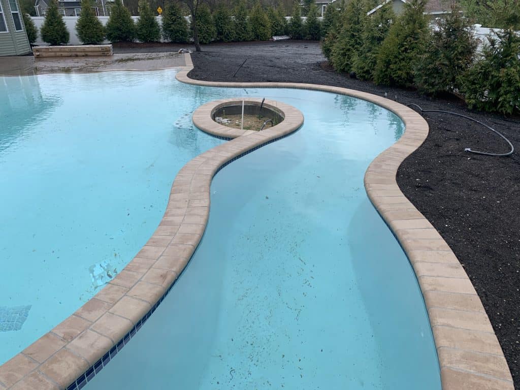 interesting curved pool design.